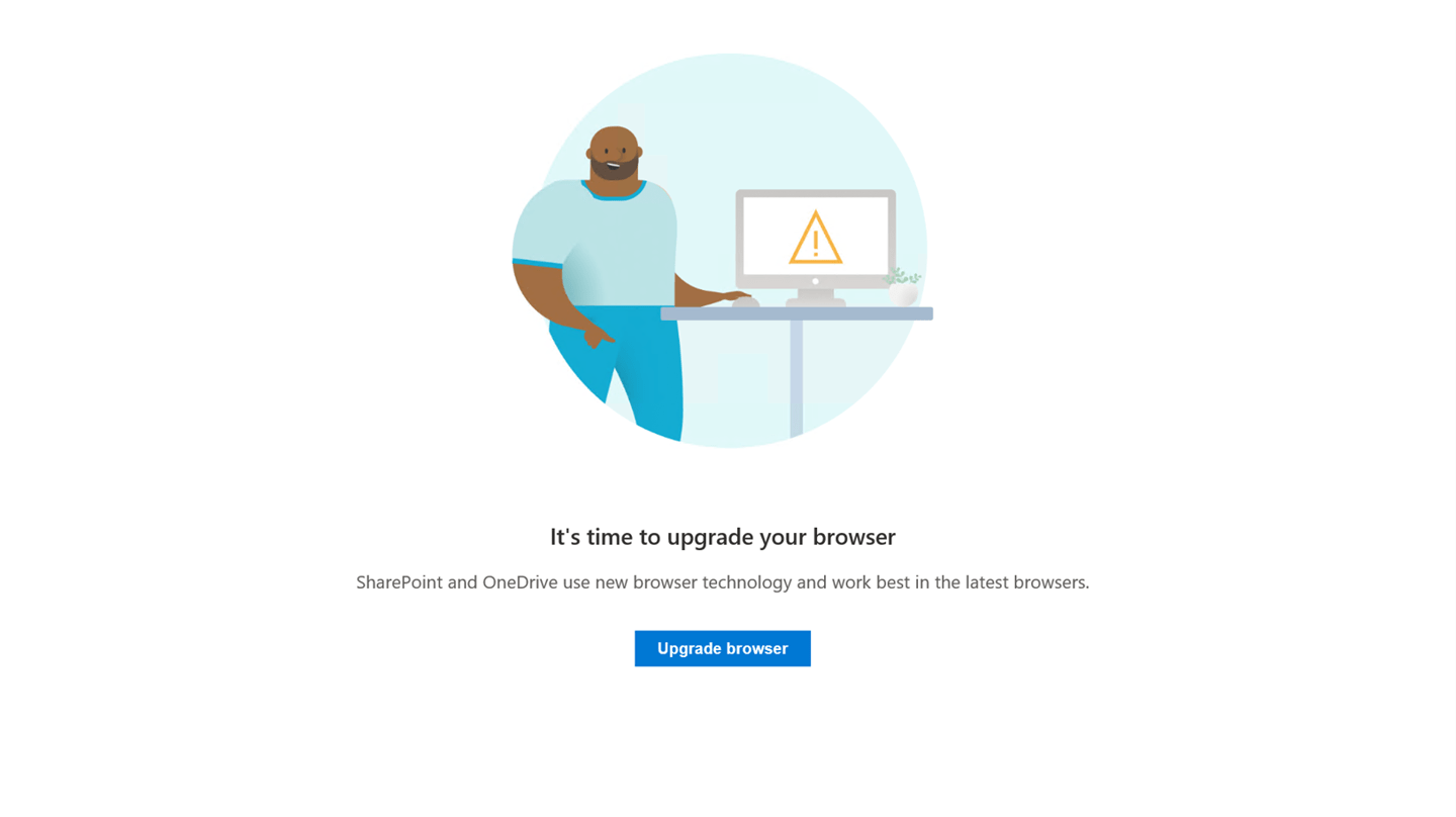 华为手机浏览器升级失败
:明年 1 月阻止 IE11 访问网页端 SharePoint 和 OneDrive-第2张图片-太平洋在线下载